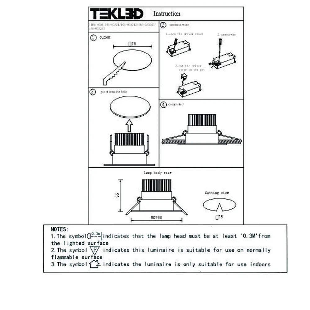 User manual for  LED OC002A 1х5W 4500K BLACK -165-153243-165-153243