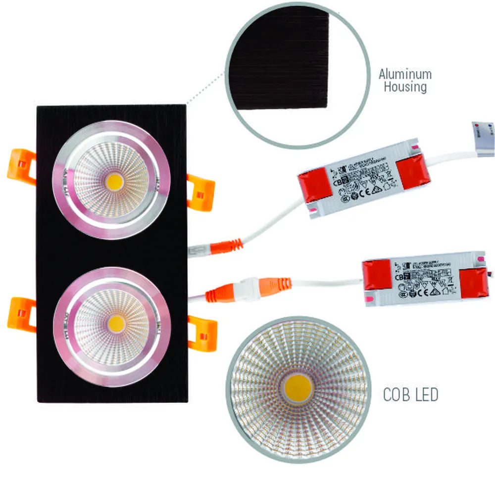 Details of the LED OC002B 2х5W 4500K BLACK-165-153253-165-153253