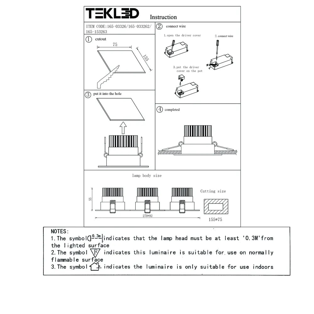 User manual for  LED OC002C 3х5W 4500K BLACK -165-153263-165-153263