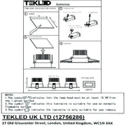 User manual for LED OC003C 3х10W 3000K WHITE -165-033292-165-033292