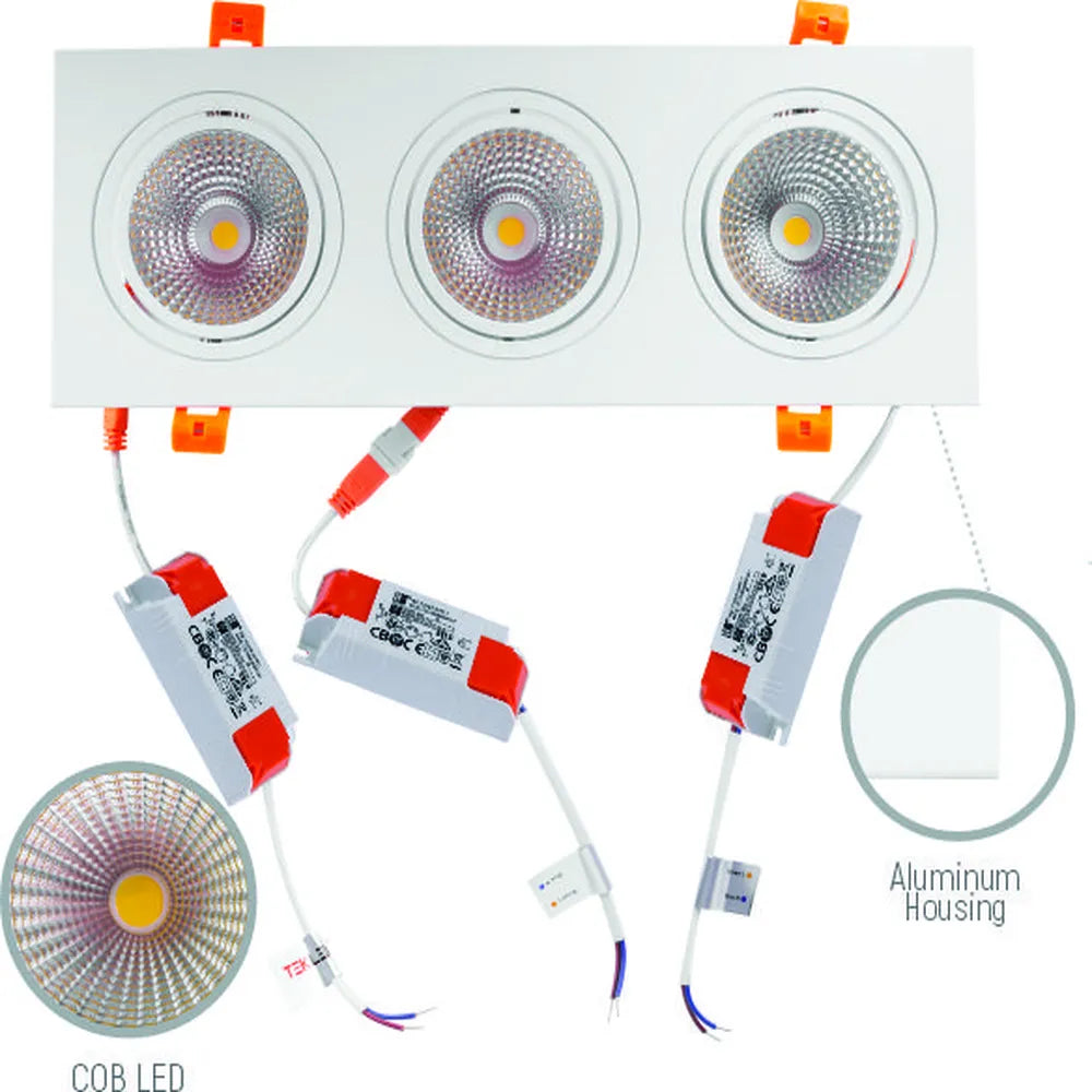 Details of the  LED OC003C 3х10W 4500K WHITE -165-153293-165-153293