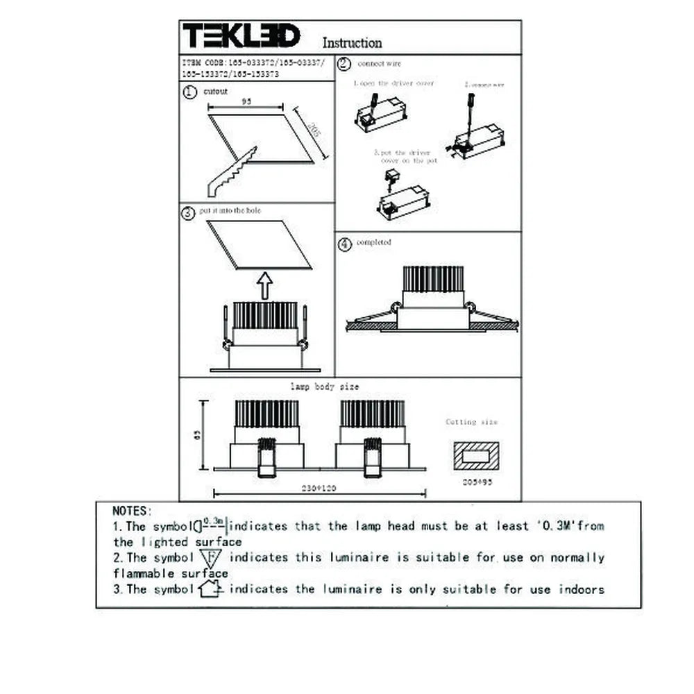 User manual for LED OC004B 2х10W 4500K BLACK -165-153373-165-153373