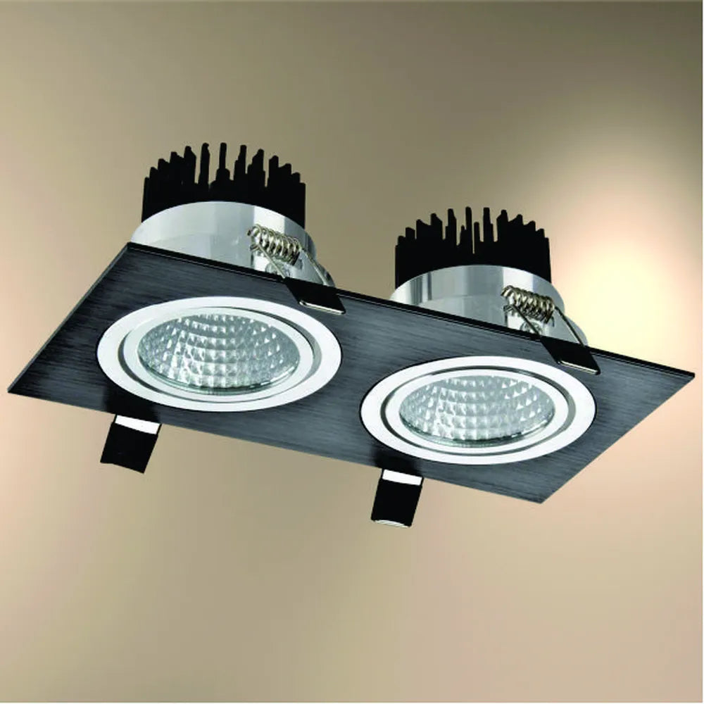 LED Downlight TEKLED LED OC004B 2х10W 5000K BLACK-165-03337--165-03337