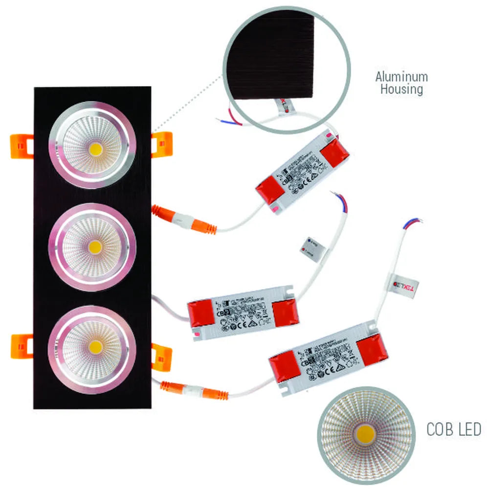 Details of the LED OC004C 3х10W 5000K BLACK -165-03338-165-03338