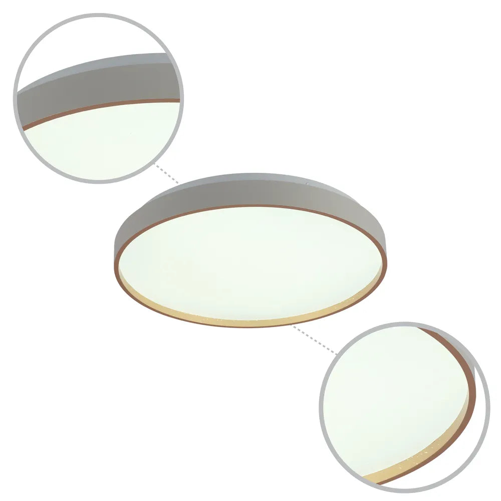 Details of the LED Sparkling Flush Ceiling Light White D400 6000K/4000K/3000K 27Wx2(TEKLED)-165-16018