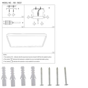 User manual for LED Square Flush Ceiling Light Blue 1200x600 6000K/4000K/3000K 50Wx2(TEKLED)-165-16037