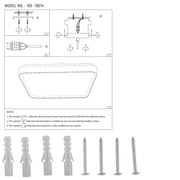 User manual for LED Square Flush Ceiling Light Purple Gold 500x500 6000K/4000K/3000K 45Wx2(TEKLED)-165-16014