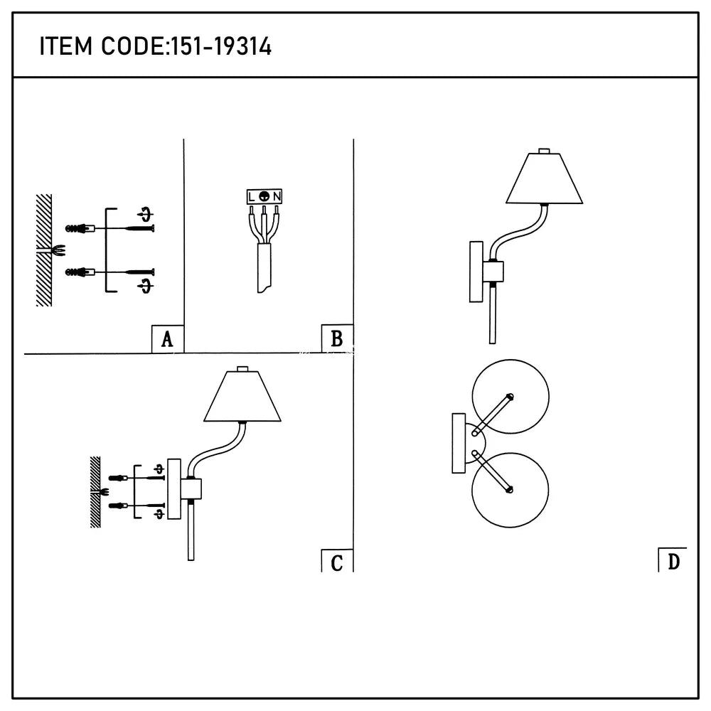 Close shot of the LED Wall Lamp Antique Brass 12W 3CCT (TEKLED) -151-19314-151-19314