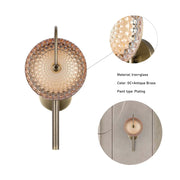 Details of the LED Wall Lamp Antique Brass+GC 8.5W 3CCT (TEKLED) -151-19318-151-19318