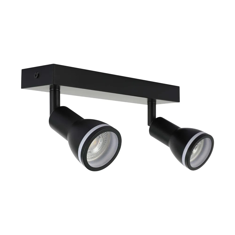 Spotlights TEKLED Luma Cylindro GU10 Spotlight Fixture-Black-172-03210