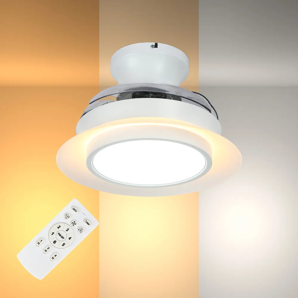 Ceiling Fan LED Light TEKLED Lyustra LED Fan Lamp White 18W 22inch (TEKLED)-158-19524--158-19524