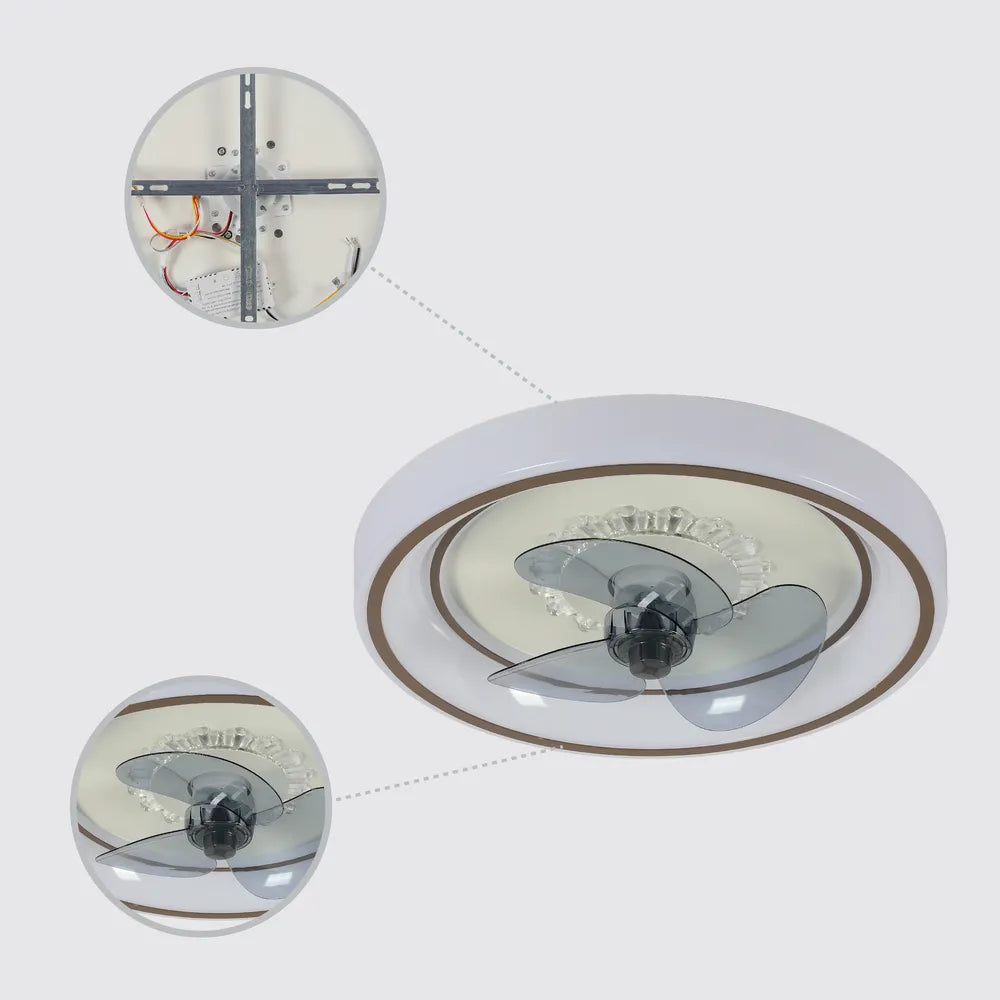 Details of the Lyustra LED Fan Lamp White 40W D500 (TEKLED)-158-19526-158-19526