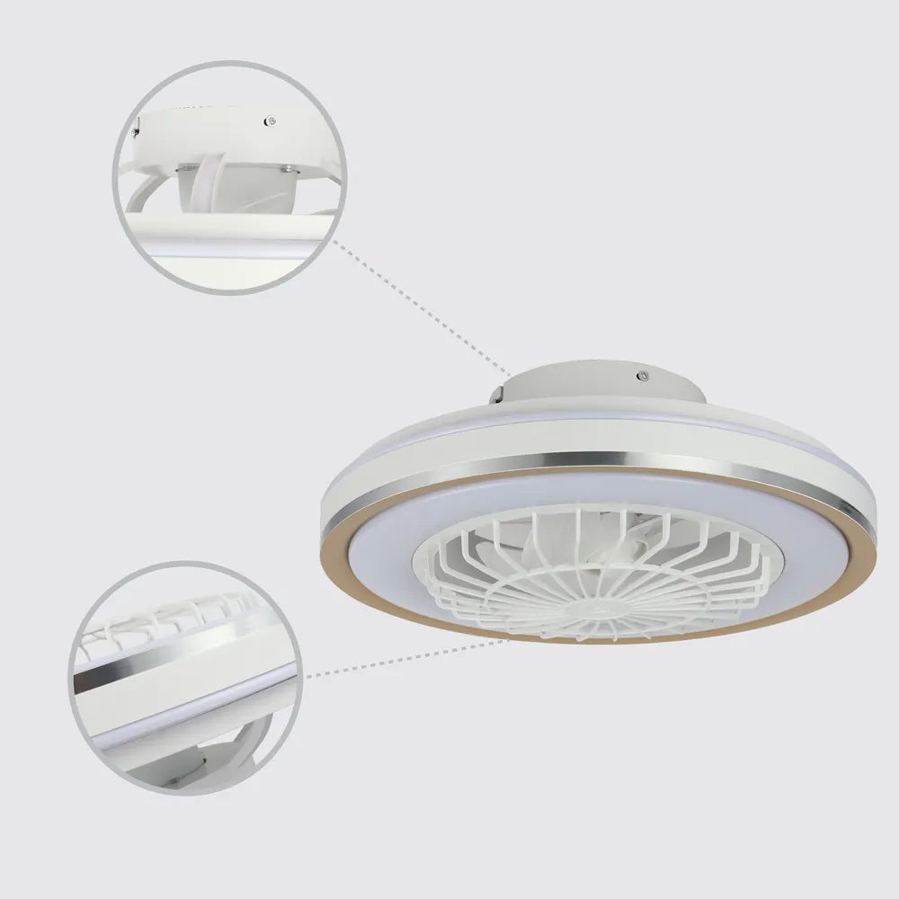 Details of the Lyustra LED Fan Lamp White 40W D500 (TEKLED)-158-19527-158-19527