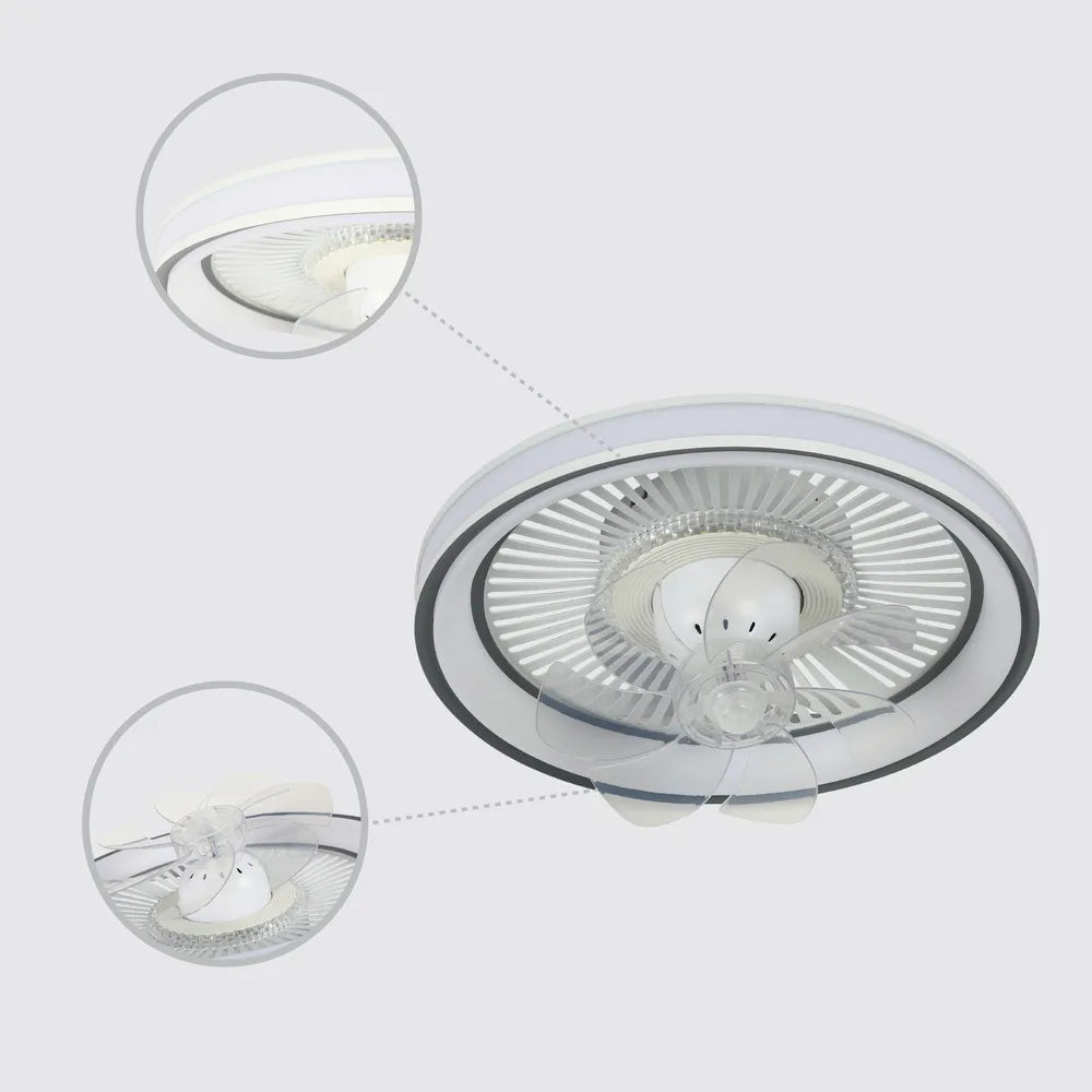 Details of the Lyustra LED Fan Lamp White 40W D500 (TEKLED)-158-19528-158-19528