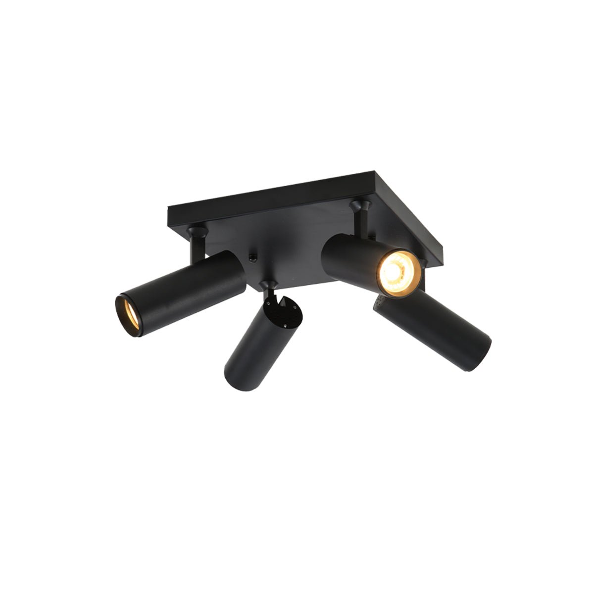 Main image of 4 Way Virmo Long Tray Spotlight with GU10 Fitting Black | TEKLED 172-03094