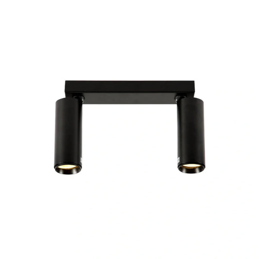 Основное изображение черного точечного светильника на длинном стержне с GU10, идеально подходит для современного интерьера и освещения.