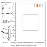 User manual for Modern Cube LED Wall Light, Dual Beam IP54, 2x3W 3000K Warm White Outdoor & Indoor Lighting-183-03292