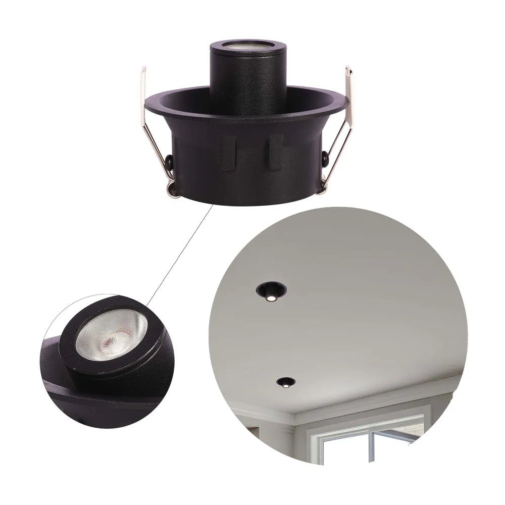 Close shot of the Sentinel Compact Adjustable Gimbal Recessed LED Downlight-143-03420