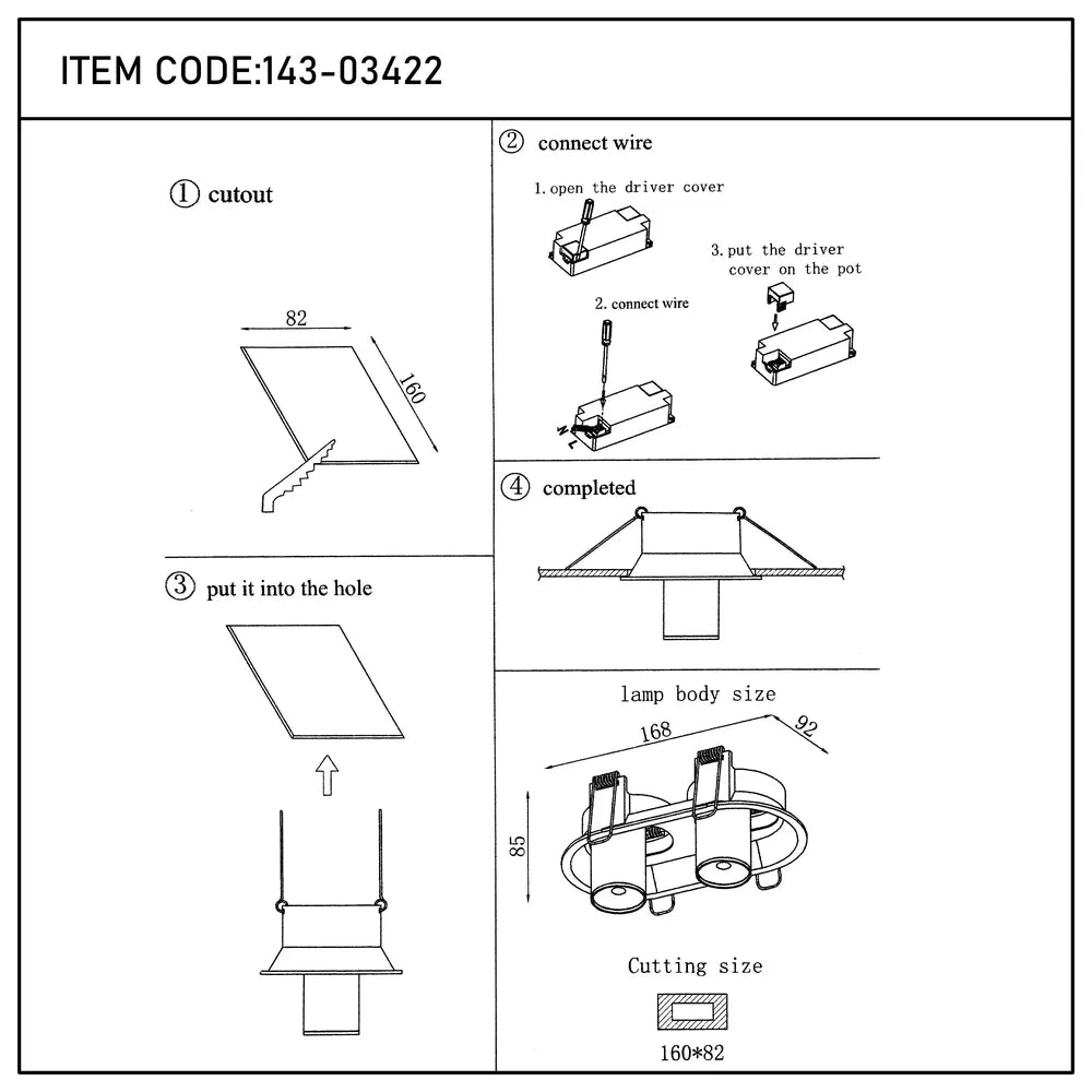 User manual for Sentinel Compact Adjustable Gimbal Recessed LED Downlight-143-03422