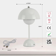 Сферическая LED настольная лампа с двойным цветом, идеально подходящая для современных офисов и уютных домашних кабинетов.