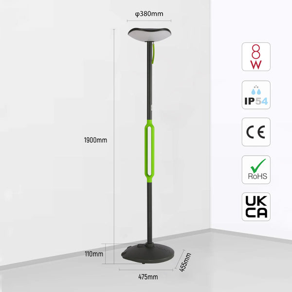 Солнечный садовый светильник Poppy с Bluetooth-колонкой, идеален для создания уютной атмосферы в саду или на веранде.