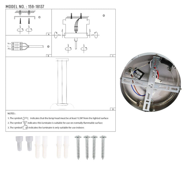 Современный минималистичный подвесной светильник Clifton из стекла с хромированной отделкой, идеально подходит для стильных гостиных.