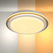 LED Flush Ceiling Light TEKLED Step LED Flush Ceiling Light Blue D400 6000K/4000K/3000K 27Wx2(TEKLED)--165-16003