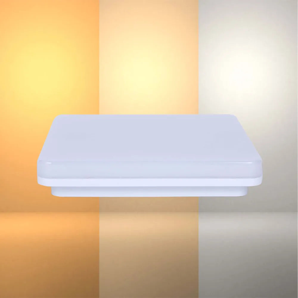 LED Flush Ceiling Light TEKLED Sv-k LED NIKA SQUARE 25W 3CCT  IP44 (TEKLED)--118-033911