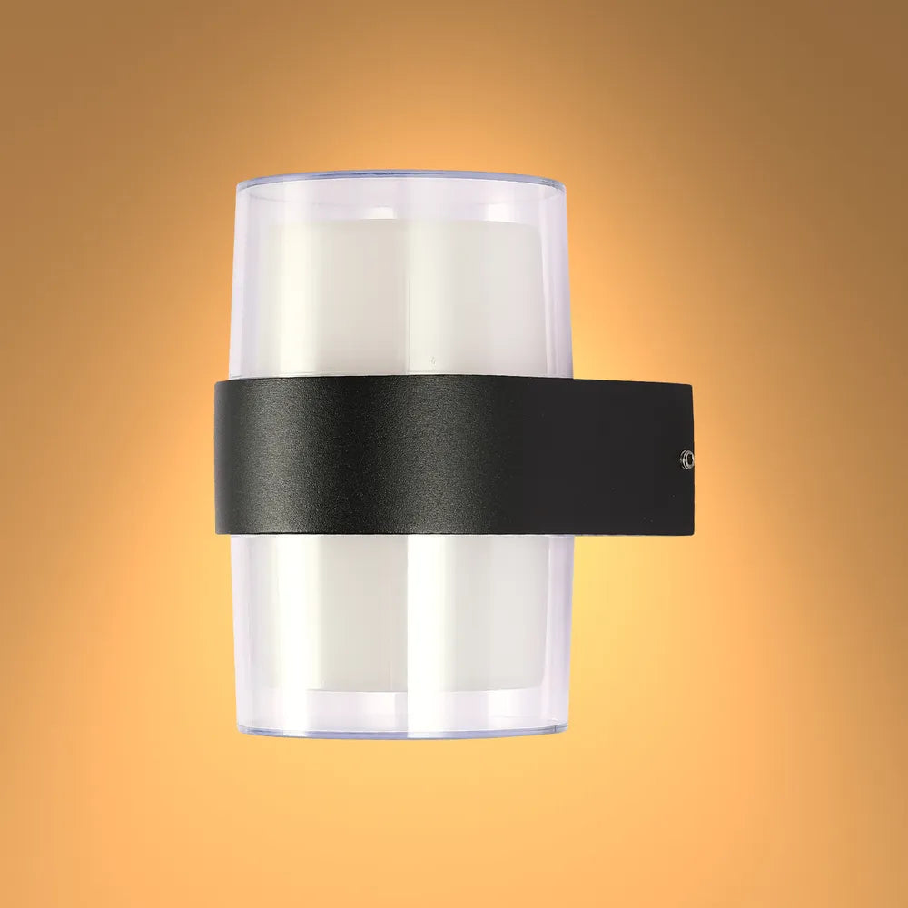 Outdoor Wall Lights TEKLED Svet-k PL-465B 2*6W SAND BLACK 3000K IP54 (TEKLED)--183-03302