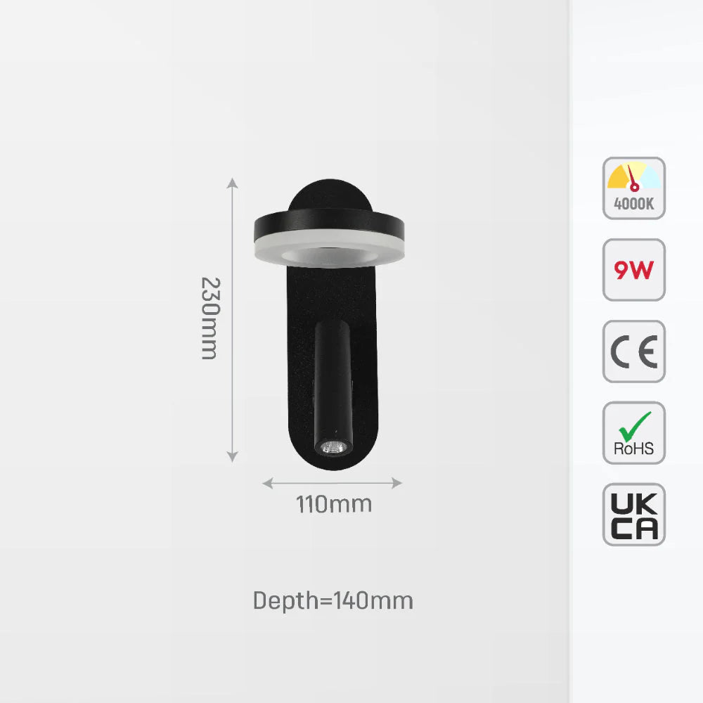 Настенное LED-освещение в форме луны, идеально подходит для спальни в современном стиле, создавая уютную атмосферу для чтения.