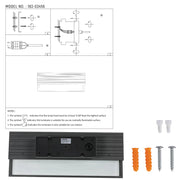Настенное наружное LED-освещение 20W, стильный и современный для террас и садов, идеально подходит для уличного декора.