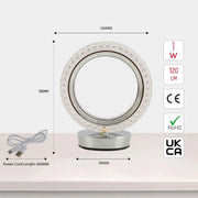 Основное изображение кольцевой светодиодной лампы, подходящей для современных интерьеров гостиниц и жилых помещений.