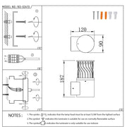 User manual for Twilight Wave LED Lantern Wall Light-183-03470