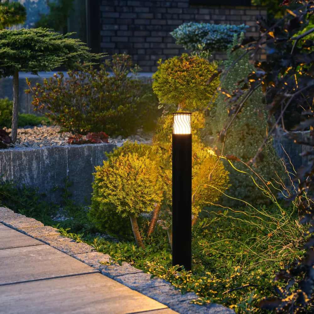 Outdoor Bollard Light TEKLED Twilight Wave LED Pathway Bollard Light-Default Title-257-03062