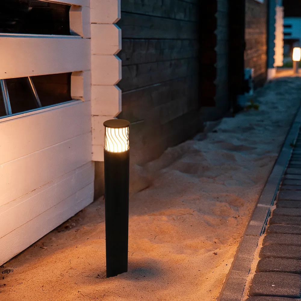 Outdoor Bollard Light TEKLED Twilight Wave LED Pathway Bollard Light-Default Title-257-03062