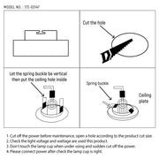 User manual for Vortex Retractable Recessed Swivel Spotlight-172-03147