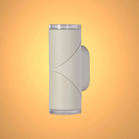 Настенный светильник с поворотными цилиндрами, идеален для уличного освещения в современном стиле.