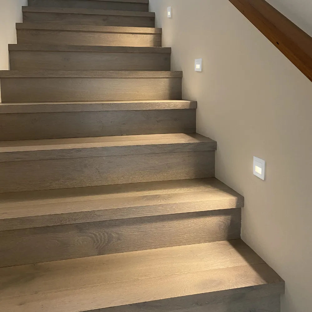 LED Wall Light TEKLED White LED Stair Step Light 1W 4000K (TEKLED)--181-03426